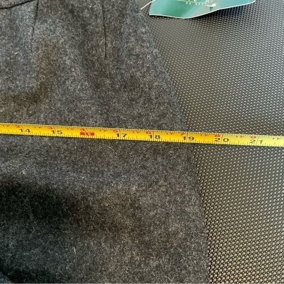 Harve Benard Woman’s Gray Wool Trousers Flat Front 8 Career Office Workwear - Picture 12 of 13